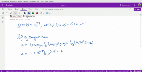 let-fx-yex-y-find-the-equation-for-the-tangent-plane-to-the-graph-of-f-at-the-point-11