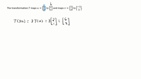 let-t-mathbbr2-rightarrow-mathbbr2-be-a-linear-transformation-that-maps-mathbfuleftbeginarrayl5-2end