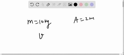 a-block-with-a-mass-of-10-mathrmkg-connected-to-a-spring-oscillates-back-and-forth-with-an-amplitude