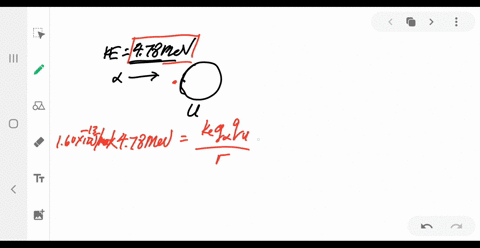 a-478-mathrmmev-alpha-particle-from-a-226-mathrmra-decay-makes-a-head-on-collision-with-a-uranium-nu