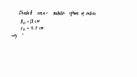 ii-a-spherical-cavity-of-radius-450-mathrmcm-is-at-the-center-of-a-metal-sphere-of-radius-180-mathrm