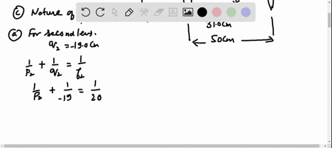 two-converging-lenses-having-focal-lengths-of-100-mathrmcm-and-200-mathrmcm-are-located-500-mathrmcm