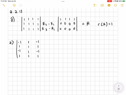 find-the-reduced-row-echelon-forms-r-and-the-rank-of-these-matrices-a-the-3-by-4-matrix-of-all-1-mat