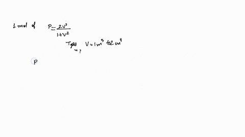 one-mole-of-ideal-gas-goes-through-process-p-frac2-v21v2-then-change-in-temperature-of-gas-when-volu