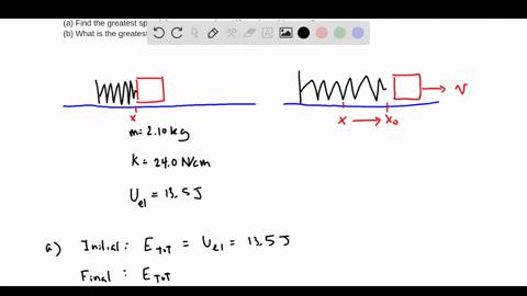 a-210-mathrmkg-mass-is-pushed-against-a-horizontal-spring-of-force-constant-240-mathrmn-mathrmcm-on