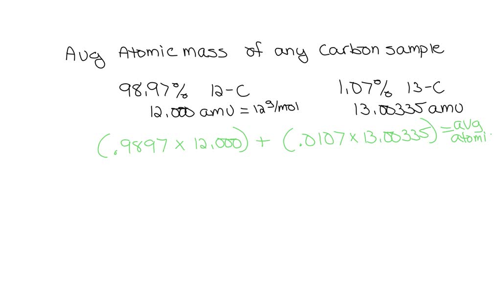 SOLVED:Reference Section 3.2 to find the atomic masses of ^12 C and ^13 ...