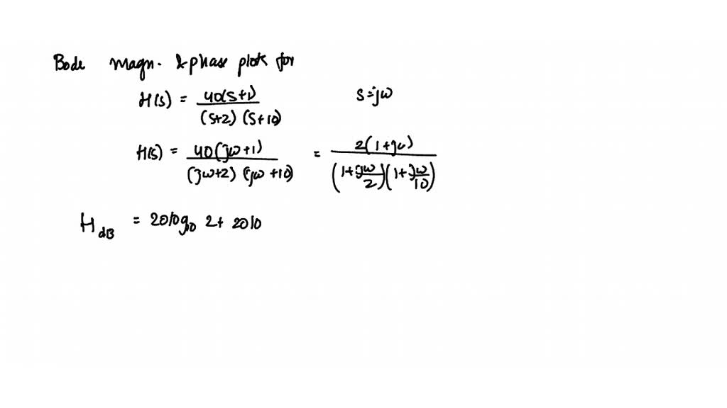 SOLVED:Find Analytical Expressions For The Magnitude And Phase Response ...