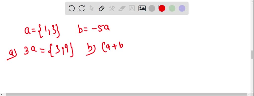 In Problems 1-8, find (a) 3a, (b) π+π, (c) π-π, (d) π+π, and (e) π-π. π ...