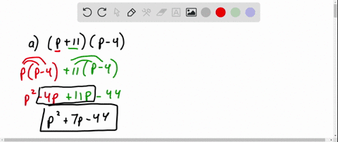 SOLVED:Multiply the following binomials using: ? the Distributive ...