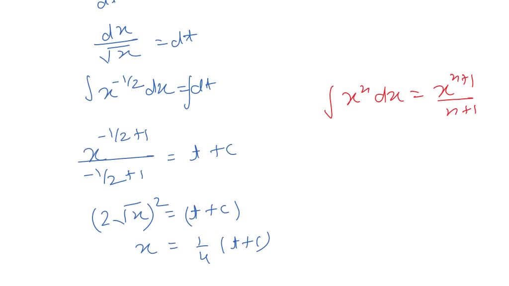 SOLVED:The velocity of a particle on the x axis, x ≥0, is always ...