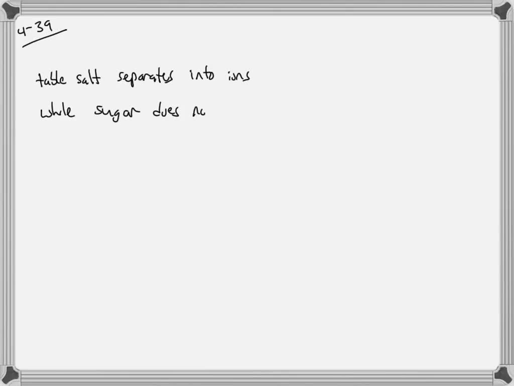 SOLVEDA solution of table salt is a good conductor of electricity, but