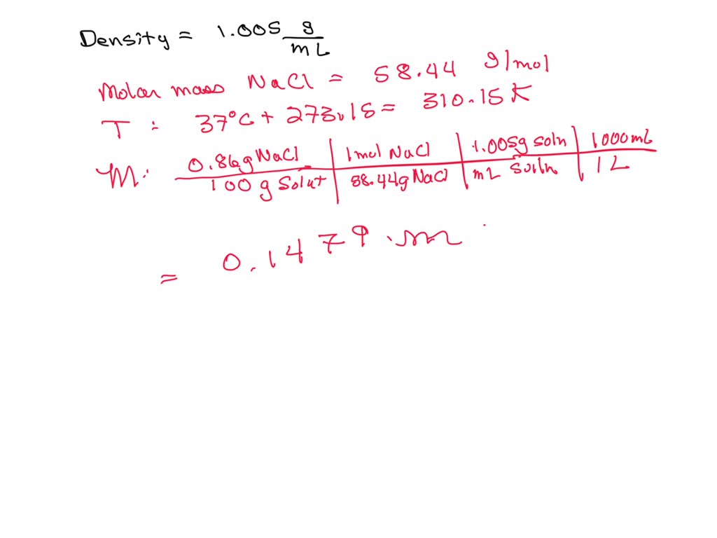 A 0.86 percent by mass solution of NaCl is called "physiological saline