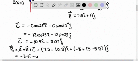 a-find-the-magnitude-and-direction-of-the-vector-overrightarrowboldsymbolr-that-is-the-sum-of-the-th