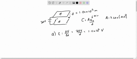 an-air-filled-capacitor-consists-of-two-parallel-plates-each-with-an-area-of-760-mathrmcm2-and-separ