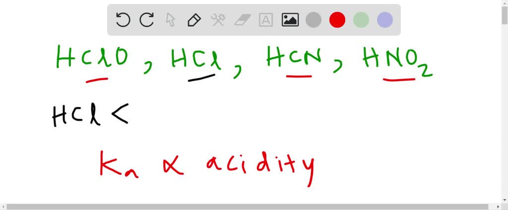 SOLVED:Use Appendix C to rank the following in order of decreasing acid ...