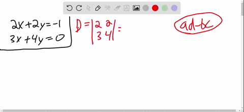 use-cramers-rule-to-solve-system-of-equations-leftbeginarrayl2-x2-y-1-3-x4-y0endarrayright