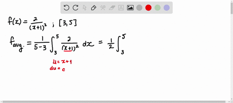 find-the-average-value-f_text-ave-of-the-given-function-on-the-indicated-interval-fxfrac2x12-quad35