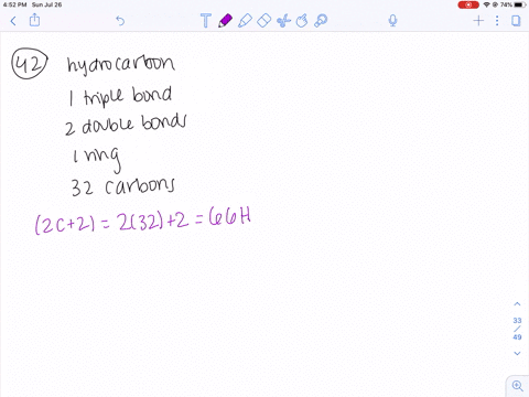 what-is-the-molecular-formula-of-a-hydrocarbon-that-has-1-triple-bond-2-double-bonds-1-ring-and-32-3