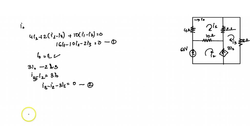 solved-use-mesh-analysis-to-determine-the-current-i-in-the-following