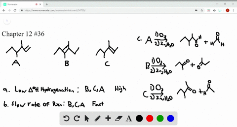 for-alkenes-a-b-and-c-a-rank-a-b-and-c-in-order-of-increasing-heat-of-hydrogenation-b-rank-a-b-and-c