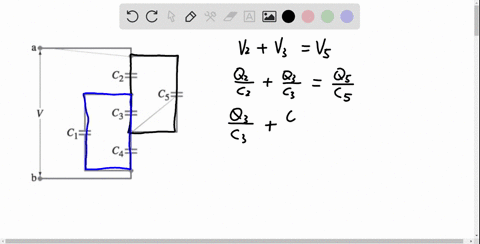 0-iii-a-voltage-v-is-applied-to-the-capacitor-network-shown-in-fig-24-29-a-what-is-the-equivalent-ca