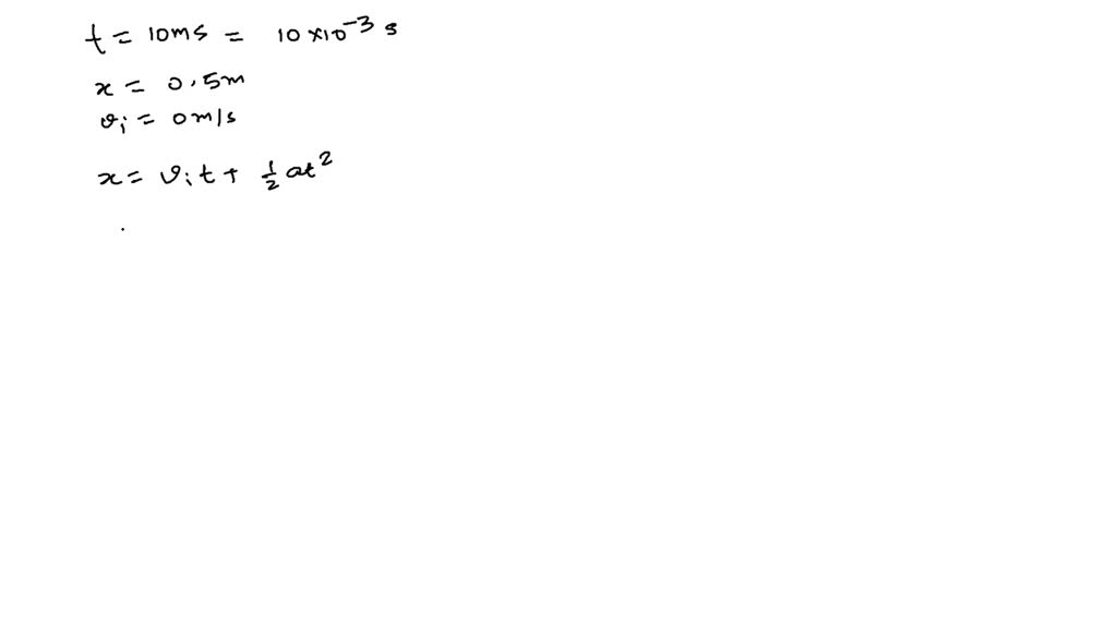 SOLVEDAir Bags Air bags are designed to deploy in 10 ms. Estimate the