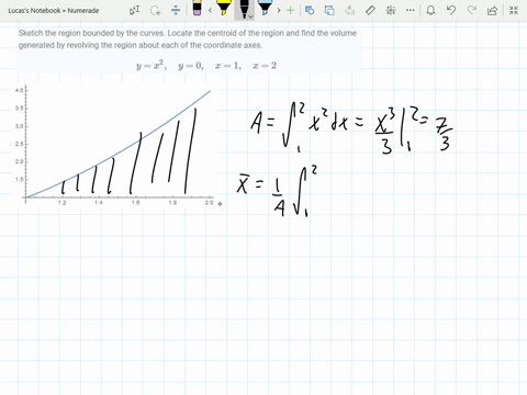 sketch-the-region-bounded-by-the-curves-locate-the-centroid-of-the-region-and-find-the-volume-gen-11
