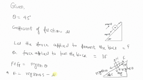 a-block-is-moving-on-an-inclined-plane-making-an-angle-45circ-with-the-horizontal-and-the-coeffici-2
