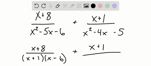 perform-each-indicated-operation-simplify-if-possible-see-examples-i-through-7-fracx8x2-5-x-6fracx1x