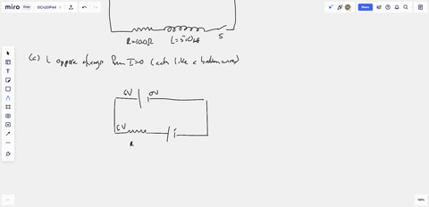 a-50-mathrmmh-inductor-and-a-100-omega-resistor-are-connected-in-series-with-a-60-mathrmv-dc-battery