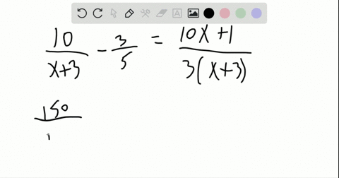 solve-the-equation-frac10x3-frac35frac10-x13-x9