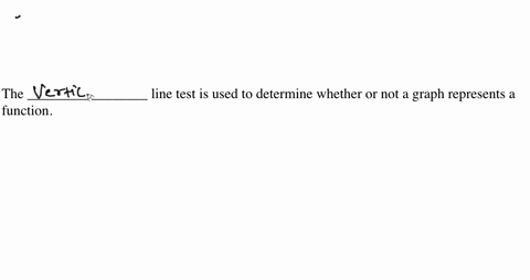 Solved The Line Test Is Used To Determine Whether Or Not A Graph Solved The Line Test Is Used To Determine Whether Or Not A Graph