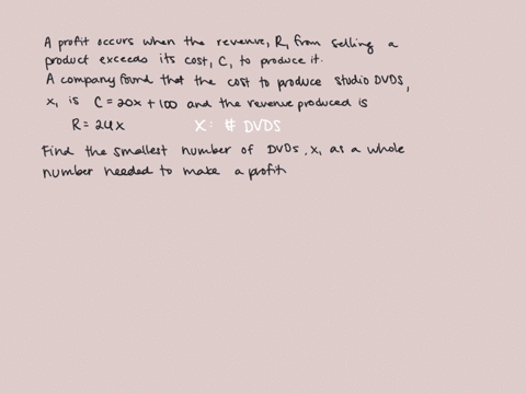 a-product-will-produce-a-profit-only-when-the-revenue-r-from-selling-the-product-exceeds-the-cost-c-