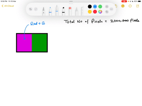 a-tv-screen-is-half-magenta-half-green-the-screen-has-3000000-pixels-each-with-one-red-color-dot-one
