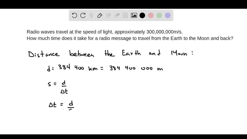 SOLVEDCalculate Radio waves travel at the speed of light