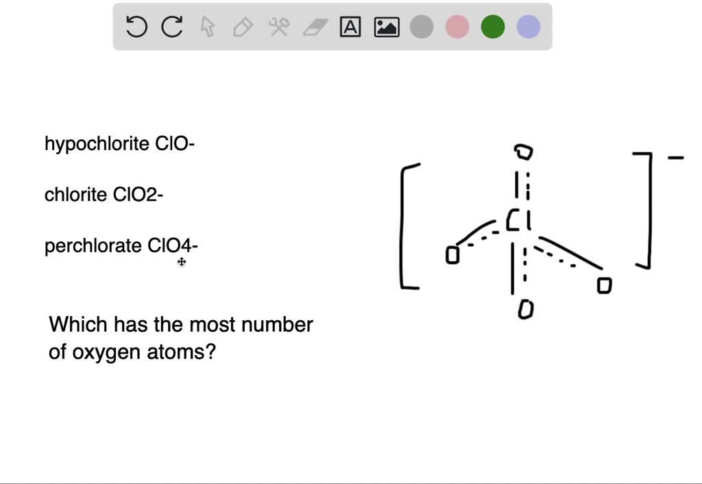 SOLVEDWhich oxyanion of chlorine contains the most oxygen atoms