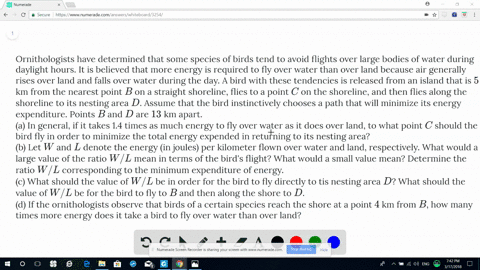 SOLVED:Ornithologists have determined that some species of ...