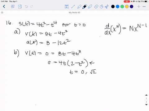 suppose-that-the-position-of-a-particle-as-a-function-of-time-is-given-by-the-formula-st4-t2-t4-for-