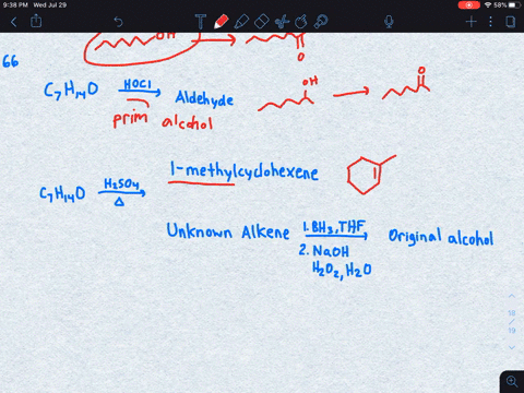 an-unknown-alcohol-with-a-molecular-formula-of-mathrmc_7-mathrmh_4-mathrmo-was-oxidized-to-an-aldehy