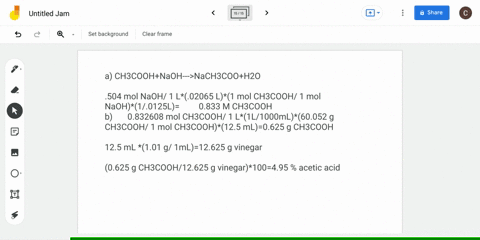 a-125-mathrmml-sample-of-vinegar-containing-acetic-acid-was-titrated-using-0504-m-mathrmnaoh-solutio