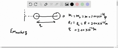 most-of-the-mass-of-an-atom-is-in-its-nucleus-model-the-mass-distribution-in-a-diatomic-molecule-a-2