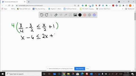 solve-each-linear-inequality-fracx4-frac32-leq-fracx21