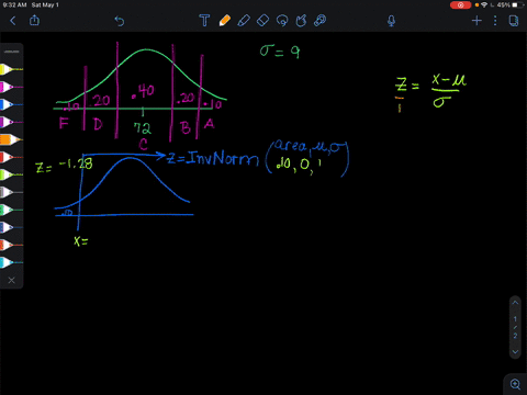 in-a-large-section-of-a-statistics-class-the-points-for-the-final-exam-are-normally-distributed-with
