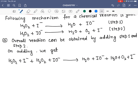 given-the-following-mechanism-for-a-chemical-reaction-beginaligned-mathrmh_2-mathrmo_2mathrmi-longri