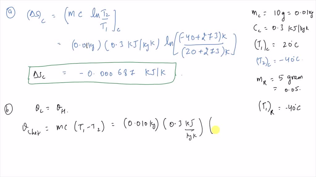 SOLVED:10 -grams Of Computer Chips With A Specific Heat Of 0.3 KJ / Kg ...