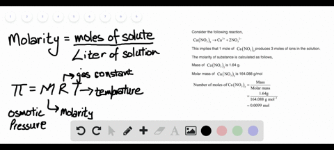 what-is-the-osmotic-pressure-of-an-aqueous-solution-of-164-mathrmg-of-mathrmcaleftmathrmno_3right_2-