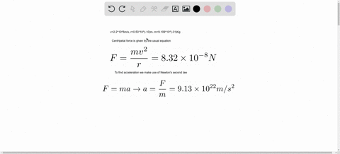 in-the-bohr-model-of-the-hydrogen-atom-an-electron-moves-in-a-circular-path-around-a-proton-the-spee