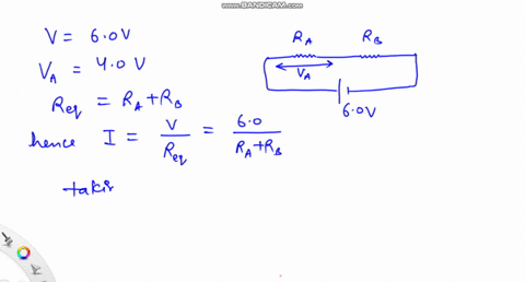 two-resistors-a-and-b-are-connected-in-series-to-a-60-v-battery-the-voltage-across-resistor-a-is-40-