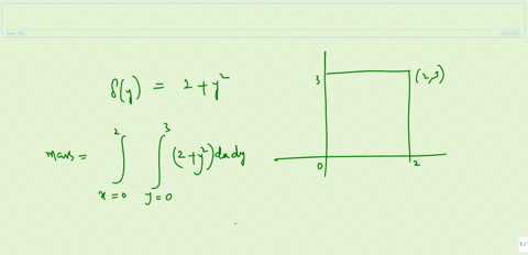 a-rectangular-plate-is-located-with-vertices-at-points-002023-and-03-in-the-x-y-plane-the-density-of