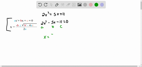 use-the-quadratic-formula-to-solve-each-equation-2-x25-x11